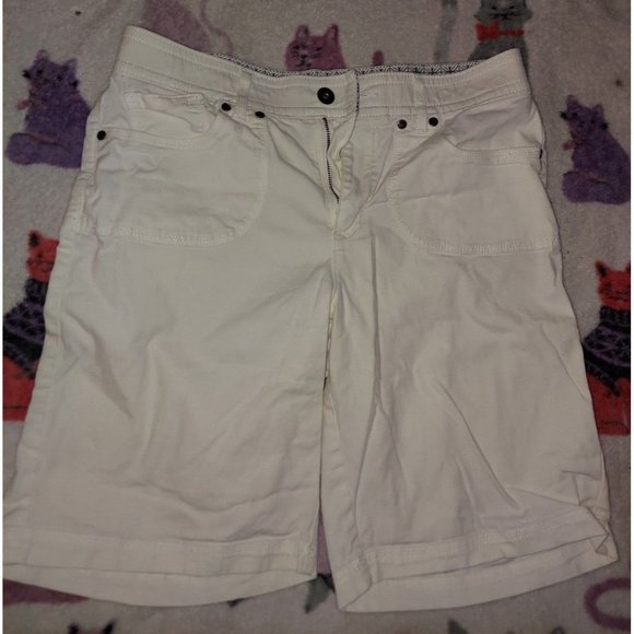 Lee Shorts Womens White Bermuda Shorts Poshmark